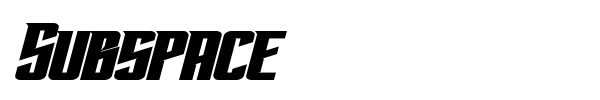 Subspace font preview